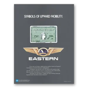 1985 Eastern Airlines Print Ad | American Express