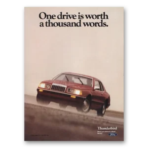 1985 Ford Thunderbird Print Ad | Thousand Words