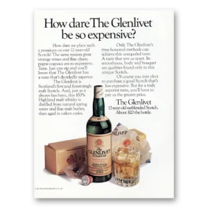 1985 Glenlivet Print Ad | So Expensive