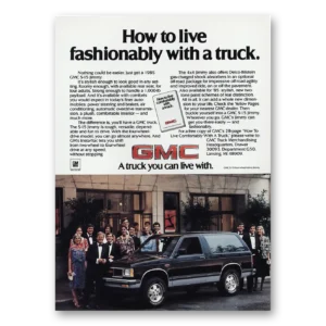 1984 GMC S15 Pickup Truck Print Ad | Live Fashionably