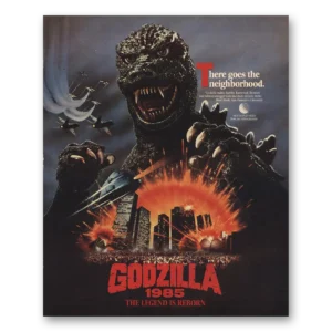 1985 Godzilla Promo Print Ad | The Legend Is Reborn