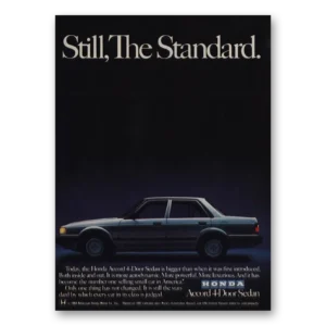 1985 Honda Accord Print Ad | Still Standard