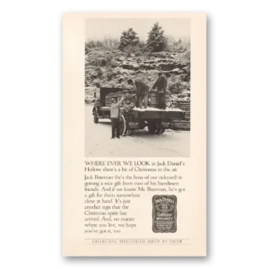 1985 Jack Daniels Print Ad | Christmas