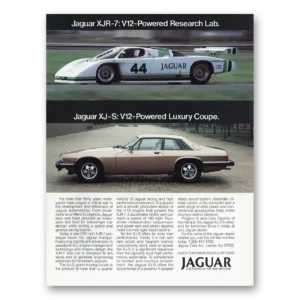 1985 Jaguar XJR Print Ad | Research Lab