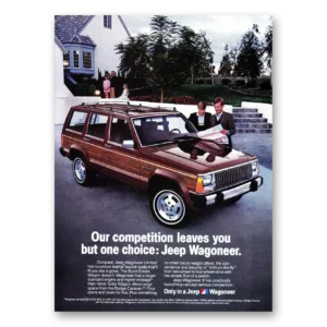 1985 Jeep Wagoneer Print Ad | Competition