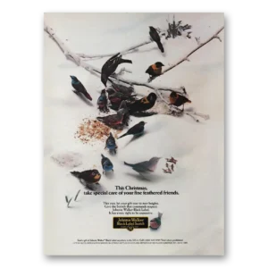 1985 Johnnie Walker Black Label Print Ad | Christmas