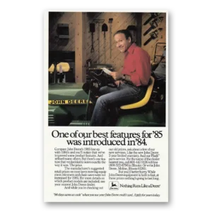1985 John Deere Mowers + Tractors Print Ad | Best Features