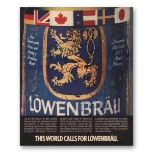 1985 Lowenbrau Beer Print Ad | World Calls