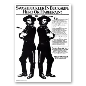 1985 Swashbuckler in Buckskin Promo Print Ad | Hero Harebrain