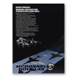 1985 McDonnell Douglas Print Ad | Weaving Lightness