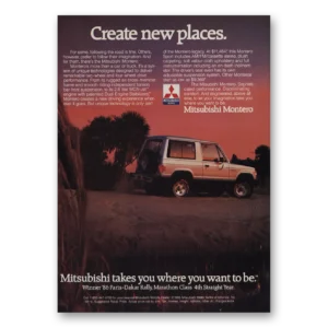1985 Mitsubishi Montero Print Ad | Create New Places