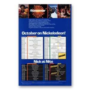 1985 Nick at Night Print Ad | October