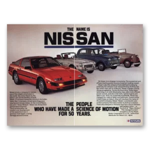 1985 Nissan Print Ad | Science Motion