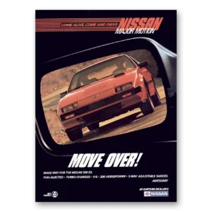 1985 Nissan 300ZX Print Ad | Move Over