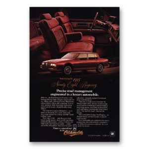 1985 Oldsmobile Ninety Eight Print Ad | Precise Road
