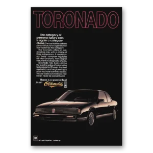 1985 Oldsmobile Toronado Print Ad | Personal Luxury