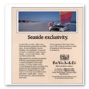 1985 Ponte Vedra Inn & Club Print Ad | Seaside Exclusivity