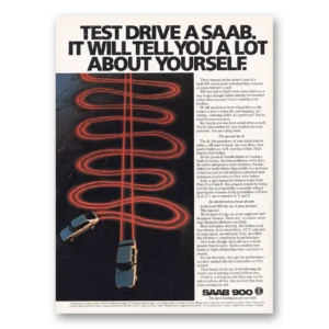 1985 Saab Print Ad | Lot About Yourself