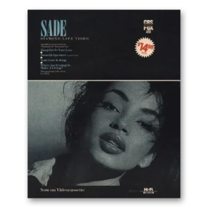1985 Sade Promo Print Ad | Diamond Life