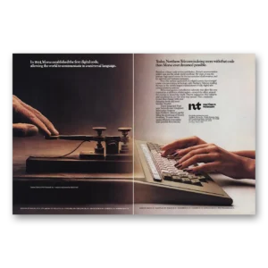 1985 Northern Telecom Print Ad | Established First Digital Code