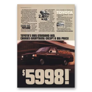 1985 Toyota Trucks Print Ad | Lot Truck