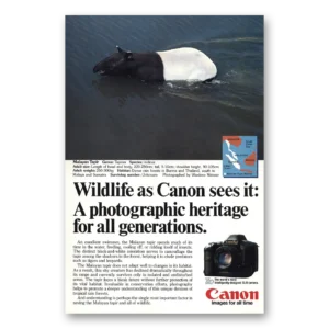1986 Canon Camera Print Ad | Canon Camera