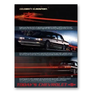 1986 Chevrolet Celebrity Print Ad | Stretch Road