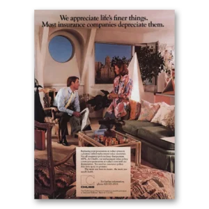 1986 Chubb Print Ad | Finer Things