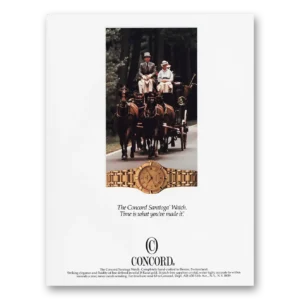 1986 Concord Watch Print Ad | Saratoga Time