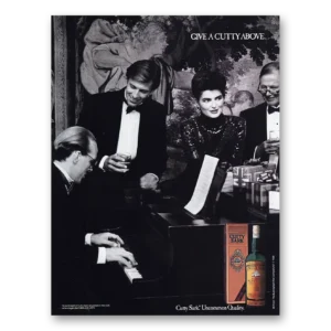 1986 Cutty Sark Print Ad | Cutty Above