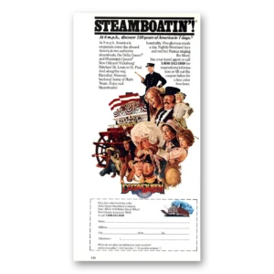 1986 Delta Queen Steamboat Print Ad | Steamboatin