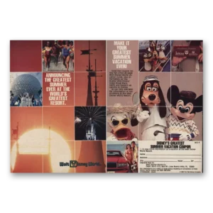 1986 Walt Disney World Print Ad | Greatest Summer