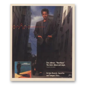 1986 Don Johnson Promo Print Ad | Heartbeat