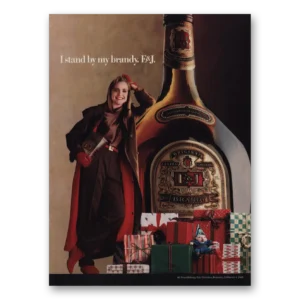 1986 E&J Brandy Print Ad | Christmas Gifts
