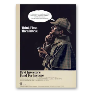 1986 First Investors Print Ad | Think First