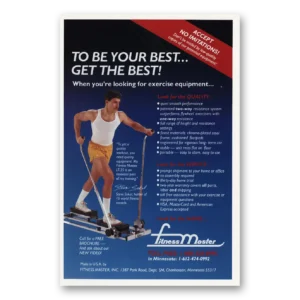 1986 Fitness Master Print Ad | Be Your Best
