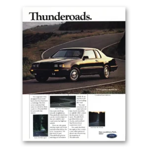 1985 Ford Thunderbird Print Ad | Thunderoads