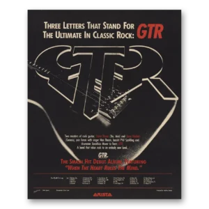 1986 GTR Promo Print Ad | Classic Rock