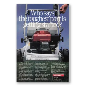 1986 Honda Equipment Print Ad | Toughest Part
