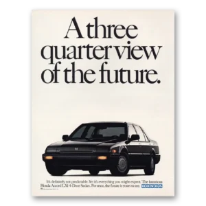 1986 Honda Accord Print Ad | View Future
