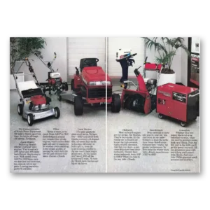 1986 Honda Equipment Print Ad | Tillers