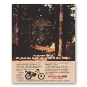1986 Honda Motorcycle Print Ad | Reflex Motorcycle