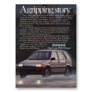 1986 Honda Civic Print Ad | Wagon Gripping