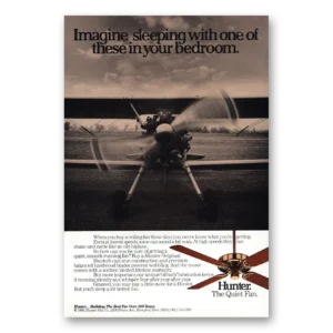 1986 Hunter Fans Print Ad | Imagine Sleeping