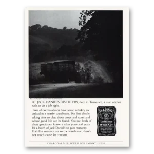 1986 Jack Daniels Print Ad | Neednt Rush