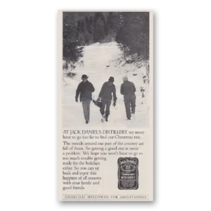 1986 Jack Daniels Print Ad | Christmas Tree