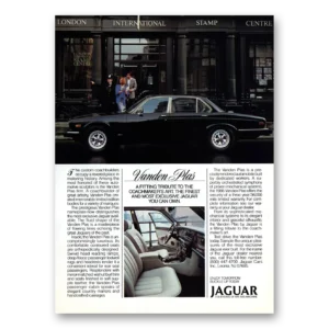 1986 Jaguar Vanden Plas Print Ad | International Stamp