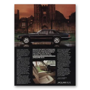 1986 Jaguar XJS Print Ad | Astonishing Quality