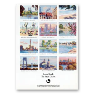 1986 Loews Hotels Print Ad | Smart Choice