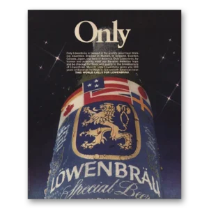 1986 Lowenbrau Beer Print Ad | Beer Drinking